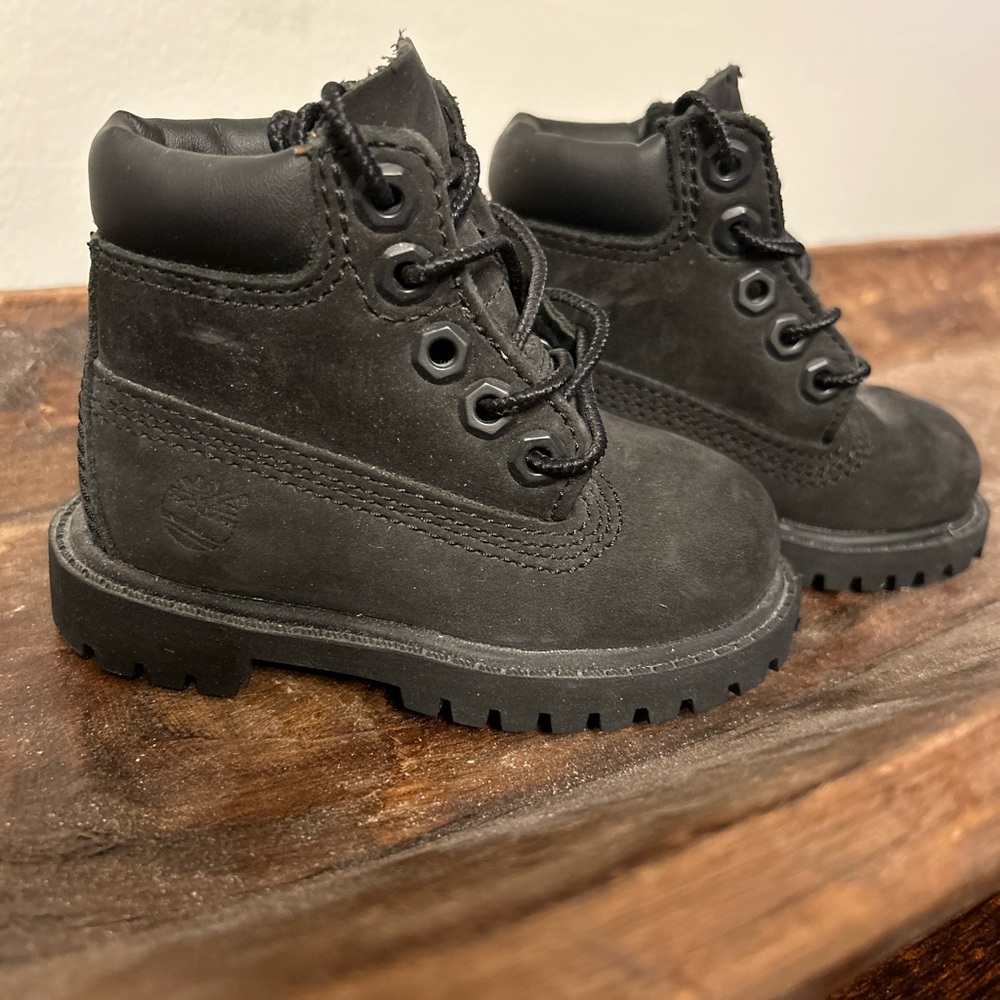 Timberland Kids Black Boots